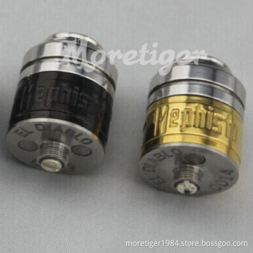 Hot Selling Mephisto RDA Atomizer Clone with multiple colors black gold red Adjustable Airflow E Cig for Mechanical Mod DHL Fre